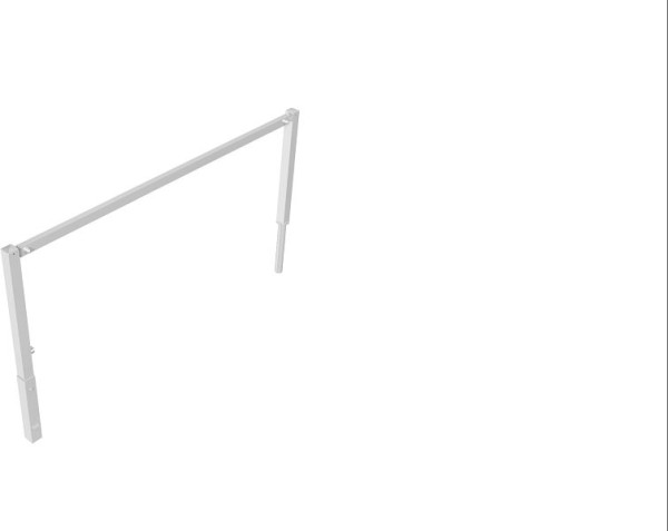 Schake Wegesperren mit Dreikantverschluss schwenkbar mit Oberholm, feuerverzinkt, Gesamtbreite: 2500 mm, 410_25