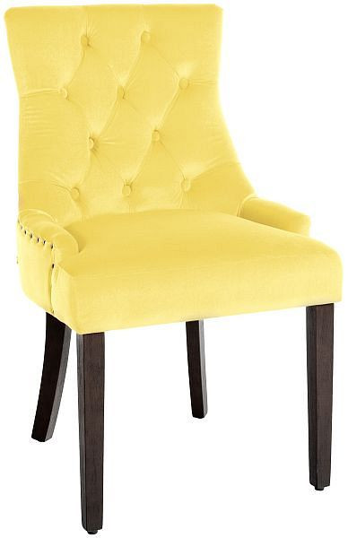 CLP Esszimmerstuhl Aberdeen Samt antik, gelb, 322108