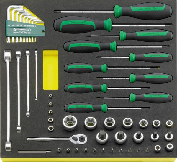 STAHLWILLE TORX-Werkzeug in TCS Nr.TCS TX/57 MF N 2/3-Teilung 57-teilig, 96830450
