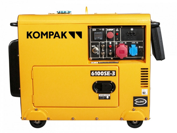 KOMPAK 6.9 kVA Diesel 6100SE-3 400 V Stromaggregat Stromerzeuger, NT-6100SE-3