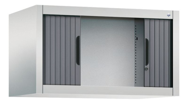 C+P Rollladenschrank Omnispace, H450xB800xT420mm, Farbe: Grau/Schwarzgrau, Griffmulde, 3261-00 S10028