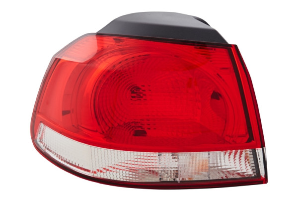 HELLA Heckleuchte - Glühlampe - äusserer Teil - für u.a. VW Golf VI (5K1) - Basic, Highline - für Linksverkehr/für Rechtsverkehr - links, 2SD 009 922-091