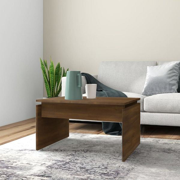 vidaXL Couchtisch Braun Eichen-Optik 68x50x38 cm Holzwerkstoff, 825842