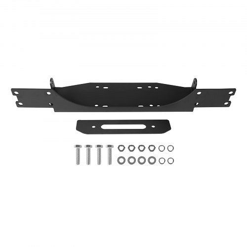 VEVOR Windenhalterung 5443 kg, für Jeep Wrangler JL/JLU & Gladiator JT 2018-2023, 2-Loch, pulverbeschichtet, schwarz, CYJPAZZJJEEPCD8OY001V0