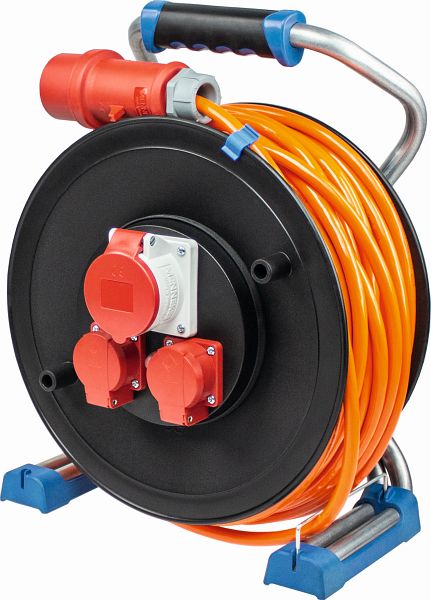 As - Schwabe Xperts CEE Plastic Cable Reel With CEE Socket 400 V, 16 A, 2 X Protective Contact Sockets 230 V, 16 A, H07RN-F 5G2.5, 1 X CEE Socket 400 V - View #6