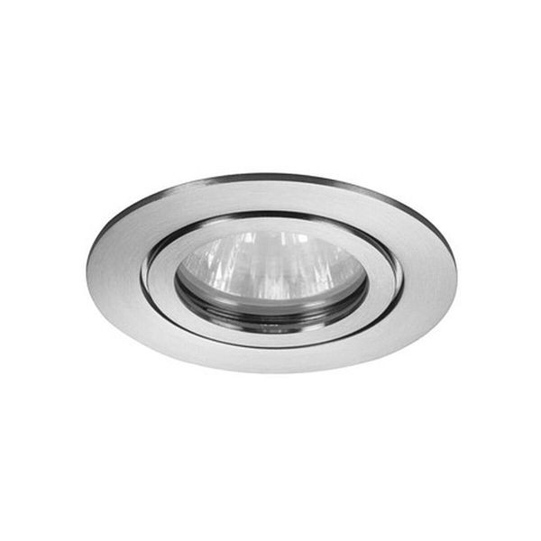Brumberg Einbaustrahler 35W NV GX5,3 weiß mit Konverter breit IP54 Steck, rund, 104022