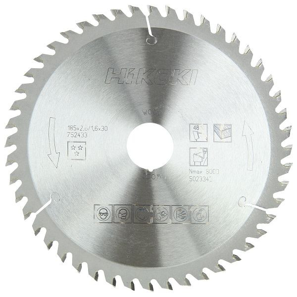 HiKOKI TCT Kreissägeblatt Holz 185x30 Z48 Wechselzahn, 752433