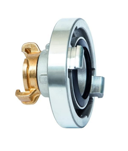 GEKA plus-STORZ C-Übergangsstück, AG G 1 1/4" MS Cr - IG G 1 1/4" LM, 10.3119