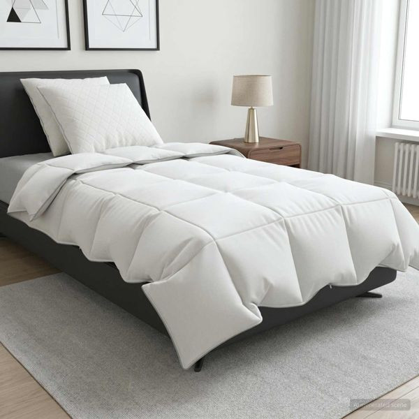 vidaXL Gänsedaunen-Bettdecken-Set 90% FULDA 3-teilig 155 x 220 cm Sommer, 3442338