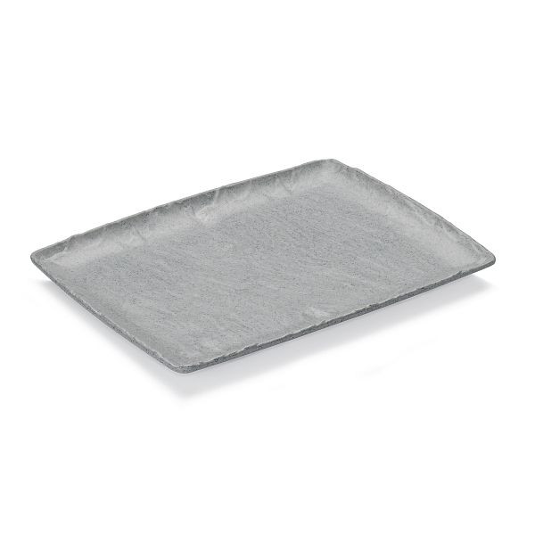 WAS GN Buffetplatte 1/2, granitgrau, Melamin, 918202012