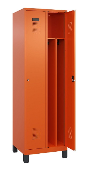 C+P Spind Evolo PLUS, mit Füßen, 2 Abteile, 1950x600x500mm, 2004/2004, Verschluss Zylinderschloss, 049010-20F S10050