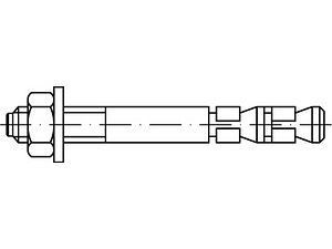 ART 88715 Express-Anker Stahl galvanisch verzinkt EXA 20/ 80 (20x230) VE=S (10 Stück)