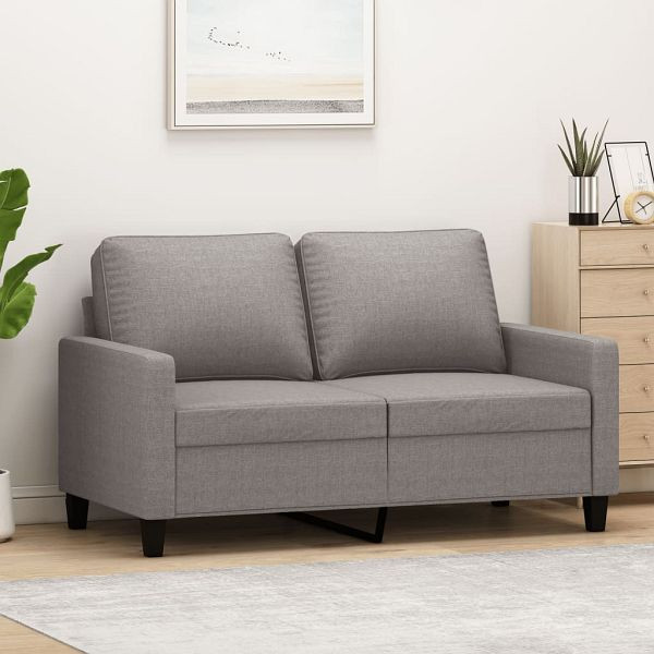 vidaXL 2-Sitzer-Sofa Taupe 120 cm Stoff, Füllung: Schaumstoff, 359162