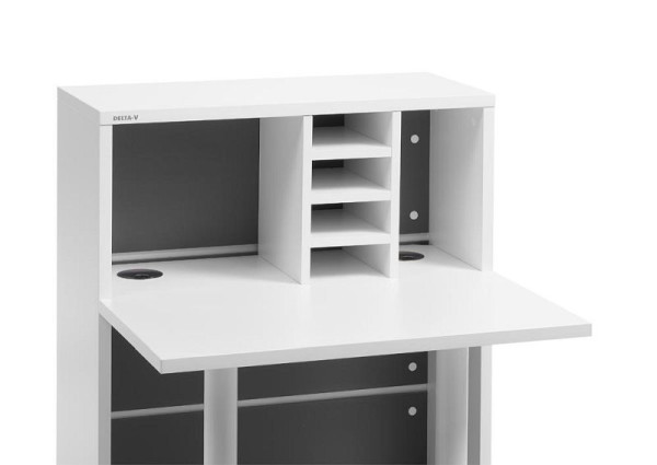 Deskin Fächerablage 200 ELINUS, Dekor weiß, B 200 x T 270 x H 325 mm, 330135