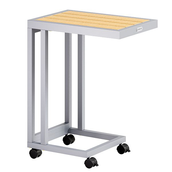 casaria Beistelltisch Natur WPC 65,5x50x40cm, 109681