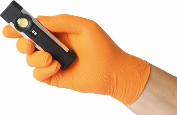 Tiger Grip Nitril-Einweghandschuhe orange "TIGER GRIP" Größe XXL (90 Stück), TIGER GRIP XXL