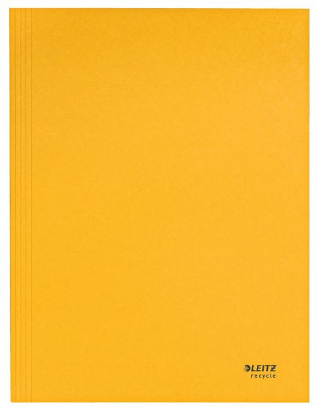 LEITZ 3906 Jurismappe Recycle, A4, 250 Blatt, Karton (RC), klimaneutral, gelb, 3906-00-15
