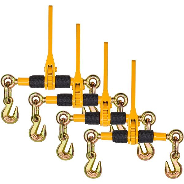 VEVOR 4 Stück Ratschenlastspanner Kettenlastbinder Kettenbinder 6,3-8mm 1180kg, JLLJQ4PCS2609NUP9V0