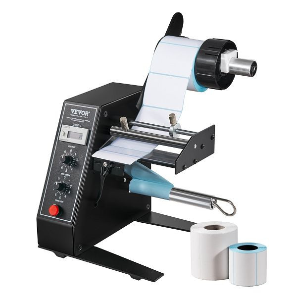 VEVOR Automatischer Etikettenspender, Breite 15-125 mm, Länge 3-150 mm, stufenlose Geschwindigkeitseinstellung, max. Zählung 0-999999, LSZDTBFPJHSX0ZZKNV2