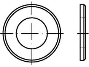 Scheiben DIN 125 Messing B 2,7 blank gedreht VE=S (100 Stück)