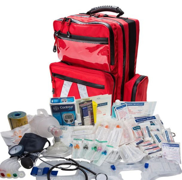 MBS Medizintechnik Notfallrucksack Professional mit Füllung DIN 13155 SAN, 102968