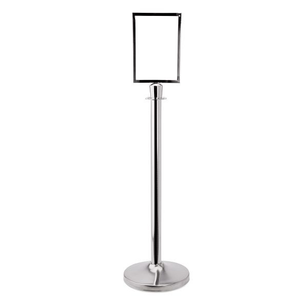 WAS Classic Schilderhalter DIN A4 für Zylinder, Edelstahl, 2200011