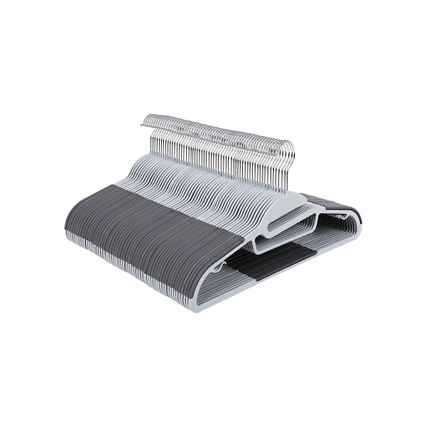 SONGMICS Plastikkleiderbügel, Grau, 41x22x0,6 cm, VE: 50 Stück, CRP41G-50