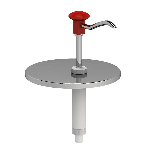 Gastro-Inox Eimerspender mit Druckknopfbedienung mit Deckel, geeignet für 5 Liter, 503.154