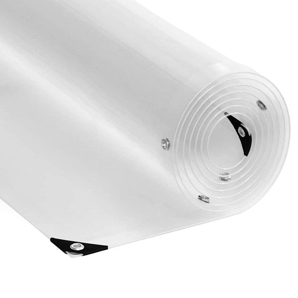 vidaXL Transparente Plane mit Ösen 4x10 m PVC, 4018610, 8721158381293