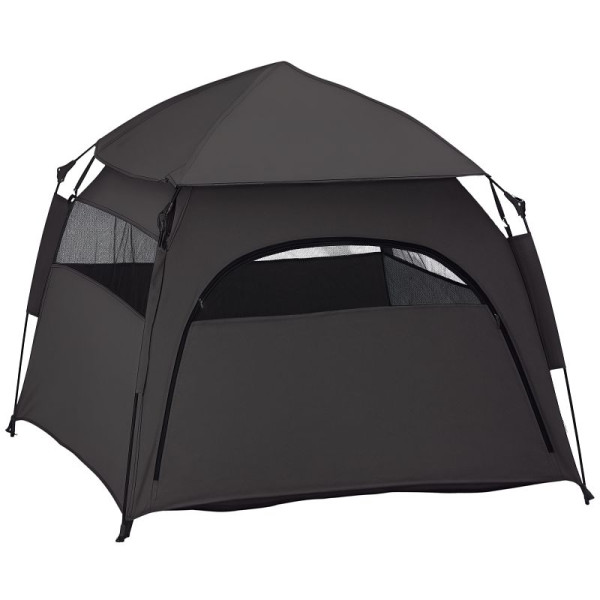 PawHut Haustierzelt, Hundezelt, klappbar, wetterbeständig, Hundehütte, für große Hunde, D00-178V00CG