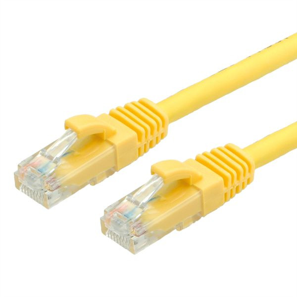 VALUE Patchkabel Kategorie 6A (Class EA) UTP, gelb, 7 m, 21.99.1436