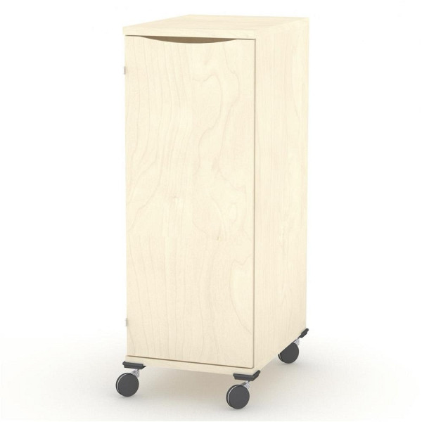 Deskin rollbarer Hochcontainer MODUL, Ahorndekor, B 435 x H 1205 x T 600 mm, 331272