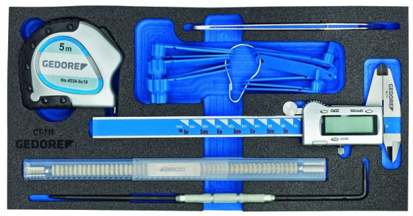 GEDORE CT-Einlage mit Sortiment, Mess-Sortiment, 2309084