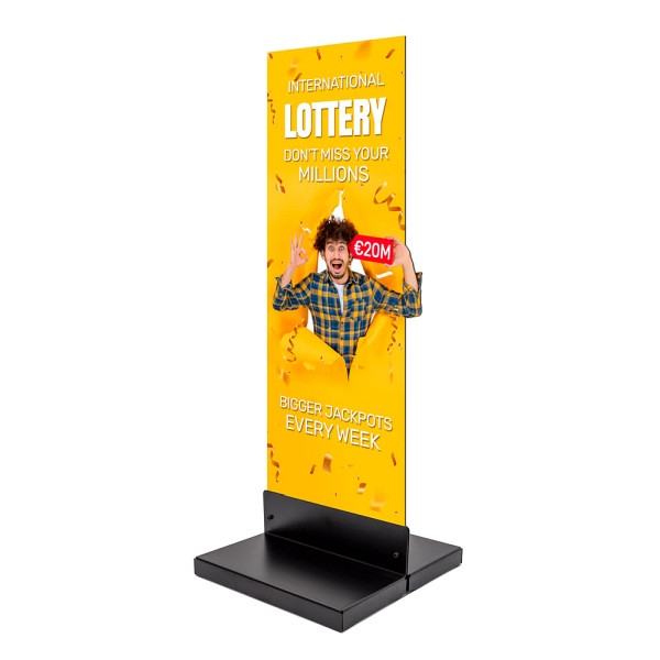 Showdown Displays Panel Base Stahl 40 x 40 cm, PBS400x400C9005