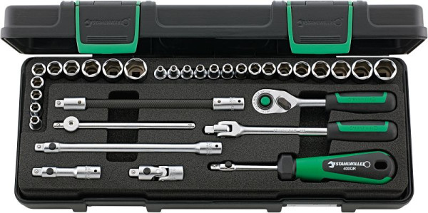 STAHLWILLE Steckschlüssel-Garnitur Nr.40ma/25/8QR 6,3 mm (1/4") 33-teilig, 96010107