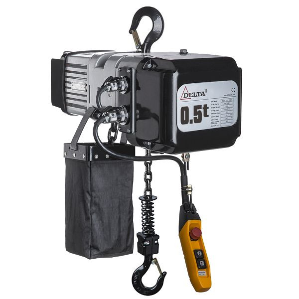 DELTA Elektrischer Kettenzug Typ DTS 400V, 7,6m/min 1-Strang, 0,5t mit 3m Hubhöhe, SG.0.DTS.00501.03