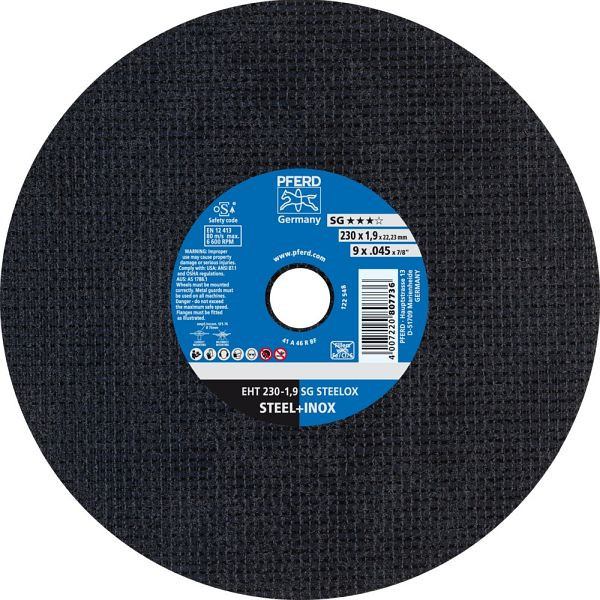 Pferd Trennscheibe EHT 230-1,9 SG STEELOX, VE: 25 Stück, 61328430