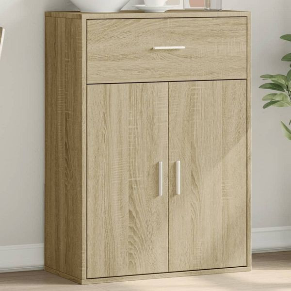 vidaXL Sideboard Sonoma-Eiche 60x30x84 cm Holzwerkstoff, 840494