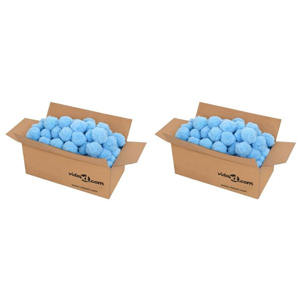 vidaXL Pool-Filterbälle Antibakteriell Blau 1400 g Polyethylen, 3155075