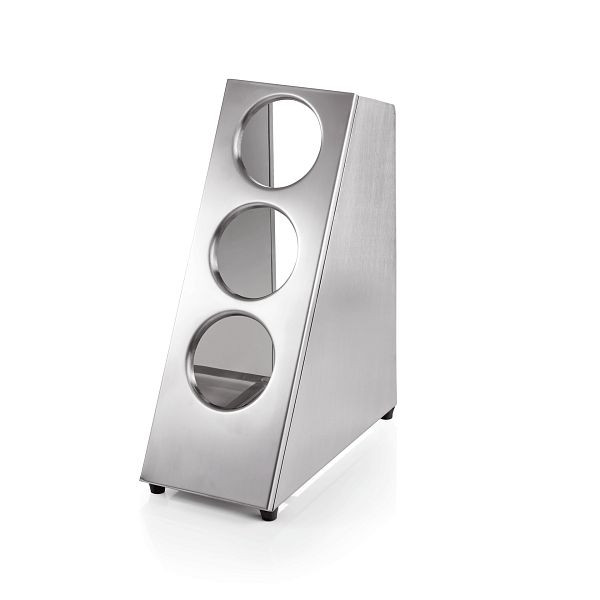 WAS Besteckbehälter für drei Köcher, Chromnickelstahl, 1595203