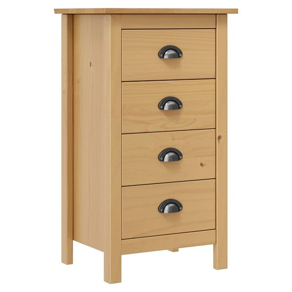 vidaXL Sideboard Hill 46x35x80 cm Massivholz Kiefer, 288911, 8719883909776