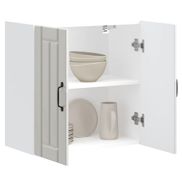 vidaXL Küchen-Hängeschrank Lucca Hochglanz-Weiß Holzwerkstoff, 853819