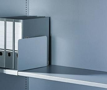 C+P Aktenstütze für Aktenregal / Aktenschrank, H200xB100xT270mm, Korpus Lichtgrau, 4222-257035