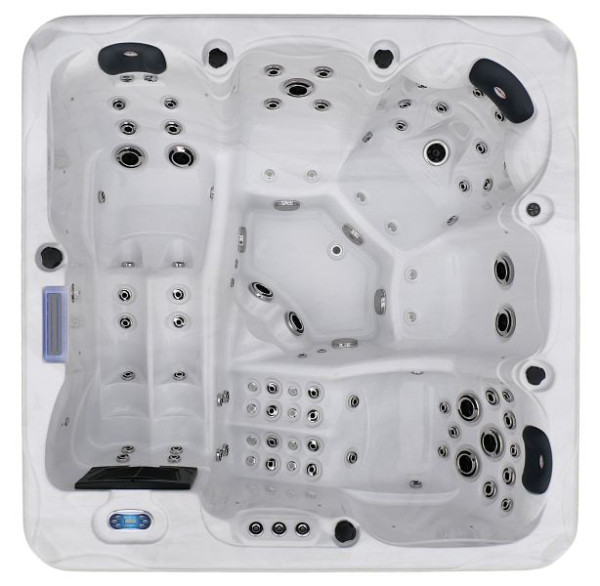 Sanotechnik OUTDOORPOOL+AD+ST HAWAII white marble 220x220x95 cm, SPA16