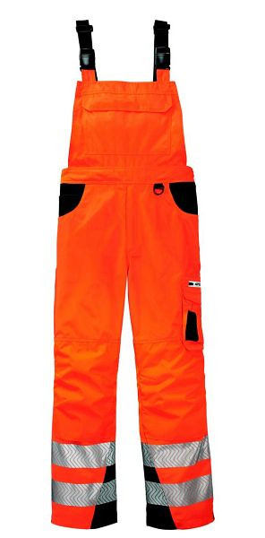 4PROTECT Warnschutz-Latzhose ALABAMA, Größe: 98, Farbe: leuchtorange/grau, 3830-98