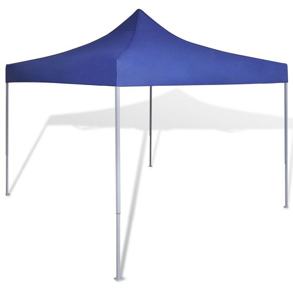 vidaXL Faltzelt 3 x 3 m Blau, pulverbeschichteter Stahl, 41465