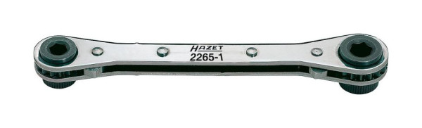 Hazet Umschaltknarre für Bits, Sechskant hohl 6,3 (1/4 Zoll), Sechskant hohl 8 mm (5/16 Zoll), Gerade Ausführung, 2265-1