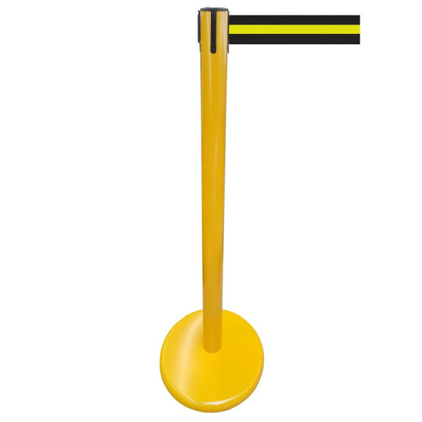 Stein HGS Personenleitsystem -P-Line Future-, Metall/ gelb, schwarz/gelb waagerecht (geblockt), mit Sicherheitsverschluss (selbstlösend), 15698-0503