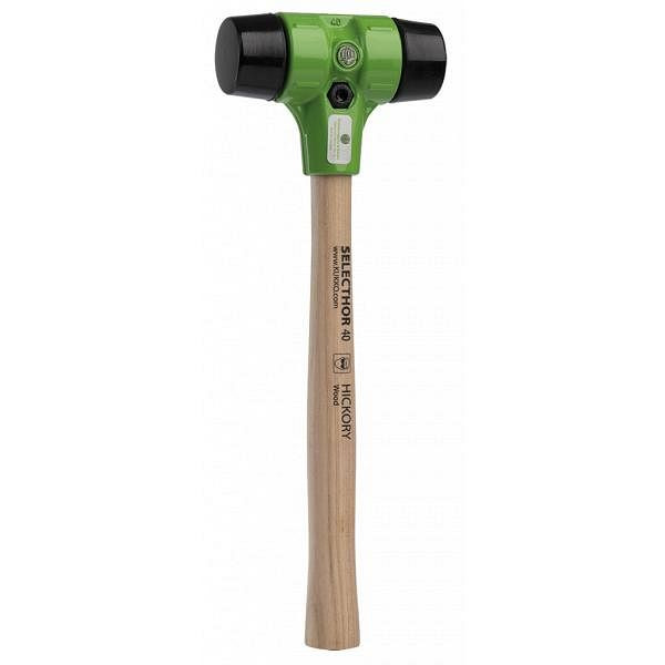 KUKKO Schonhammer "SELECTHOR" GU mit Schlageinsätzen aus Gummi Ø 80 mm (900 mm Gesamtlänge), 3-080112-GU-GU-1