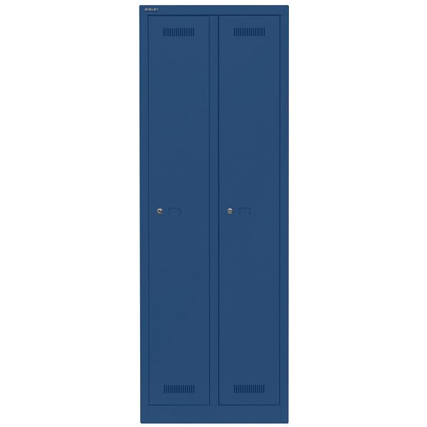 Bisley Garderobenschrank Monobloc™, 2 Abteile je 1 Fach, 639 oxfordblau, ML06D1639